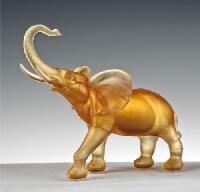 Molten glass elephant - Eléphant en pâte de verre "Cristal de Paris"